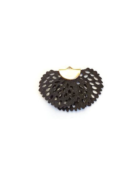 Pendentif pompon éventail - 25x38 mm
