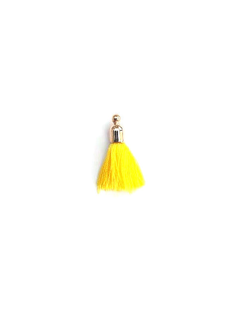 perlesetcreationbijoux-pompon-imitation-soie-jaune