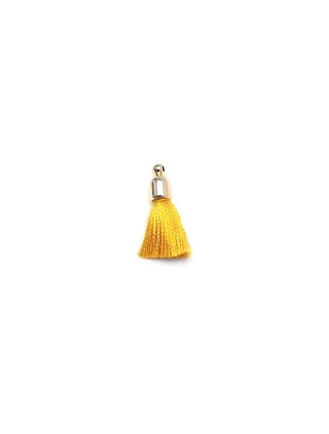 perlesetcreationbijoux-pompon-imitation-soie-jaune