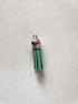 perlesetcreationbijoux - pompon suédine attache argentée 36 mm vert