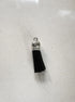 perlesetcreationbijoux - pompon suédine attache argentée 36 mm noir