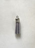 perlesetcreationbijoux - pompon suédine attache argentée 36 mm gris