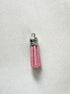 perlesetcreationbijoux - pompon suédine attache argentée 36 mm rose pailleté