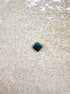 perlesetcreationbijoux - sequin émaillé carré 8 mm bleu canard