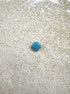 perlesetcreationbijoux - sequin émaillé carré 8 mm bleu