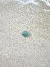 perlesetcreationbijoux - sequin émaillé carré 8 mm bleu
