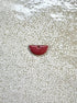 perlesetcreationbijoux - sequin émaillé demi-lune 8x15 mm rose framboise