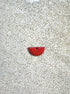 perlesetcreationbijoux - sequin émaillé demi-lune 8x15 mm rouge