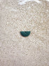 perlesetcreationbijoux - sequin émaillé demi-lune 8x15 mm vert