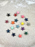 perlesetcreationbijoux - sequins émaillés étoile 12x13 mm de différentes couleurs