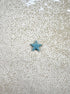 perlesetcreationbijoux - sequin émaillé étoile 12x13 mm bleu