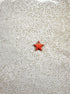 perlesetcreationbijoux - sequin émaillé étoile 12x13 mm orange