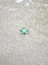 perlesetcreationbijoux - sequin émaillé étoile 12x13 mm vert