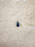 perlesetcreationbijoux - sequin émaillésgoutte 12x 6mm bleu canard