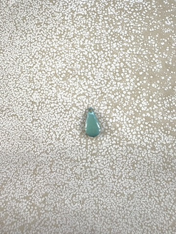 perlesetcreationbijoux - sequin émaillésgoutte 12x 6mm bleu