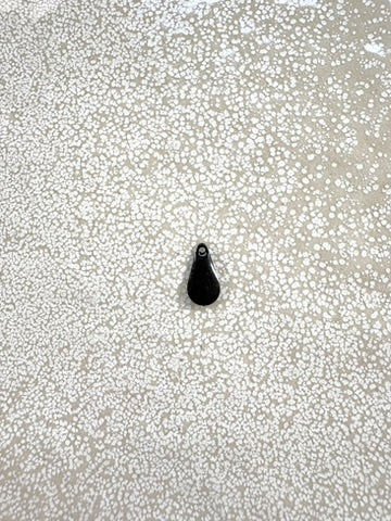 perlesetcreationbijoux - sequin émaillésgoutte 12x 6mm noir
