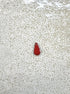 perlesetcreationbijoux - sequin émaillésgoutte 12x6 mm rouge