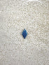 perlesetcreationbijoux - sequin émaillé losange 15x8 mm bleu