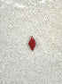 perlesetcreationbijoux - sequin émaillé losange 15x8 mm rouge