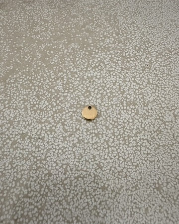 perlesetcreationbijoux - sequin rond en acier inoxydable doré lacage PVD de 6 mm