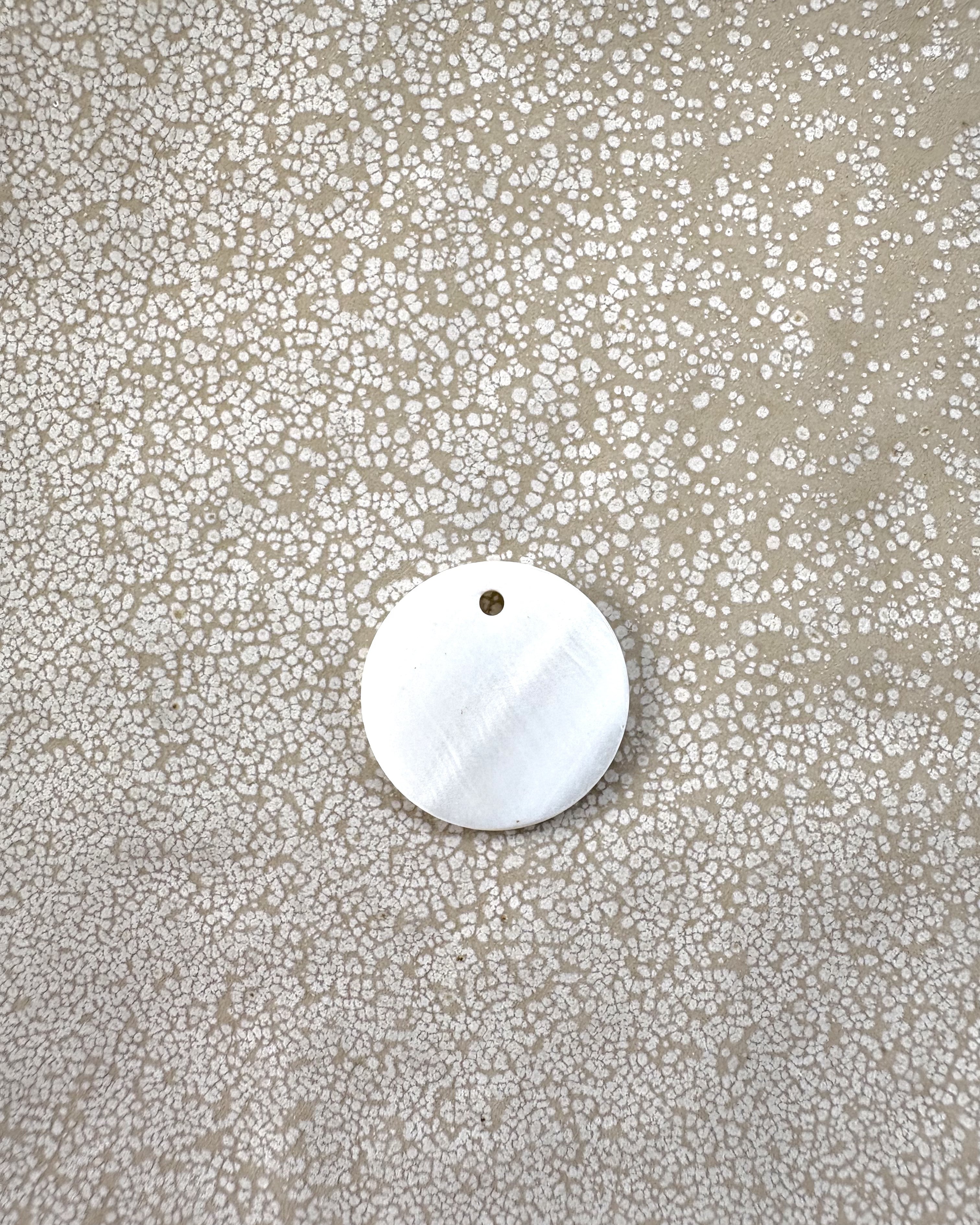 perlesetcreationbijoux - sequin rond nacre blanc 20 mm