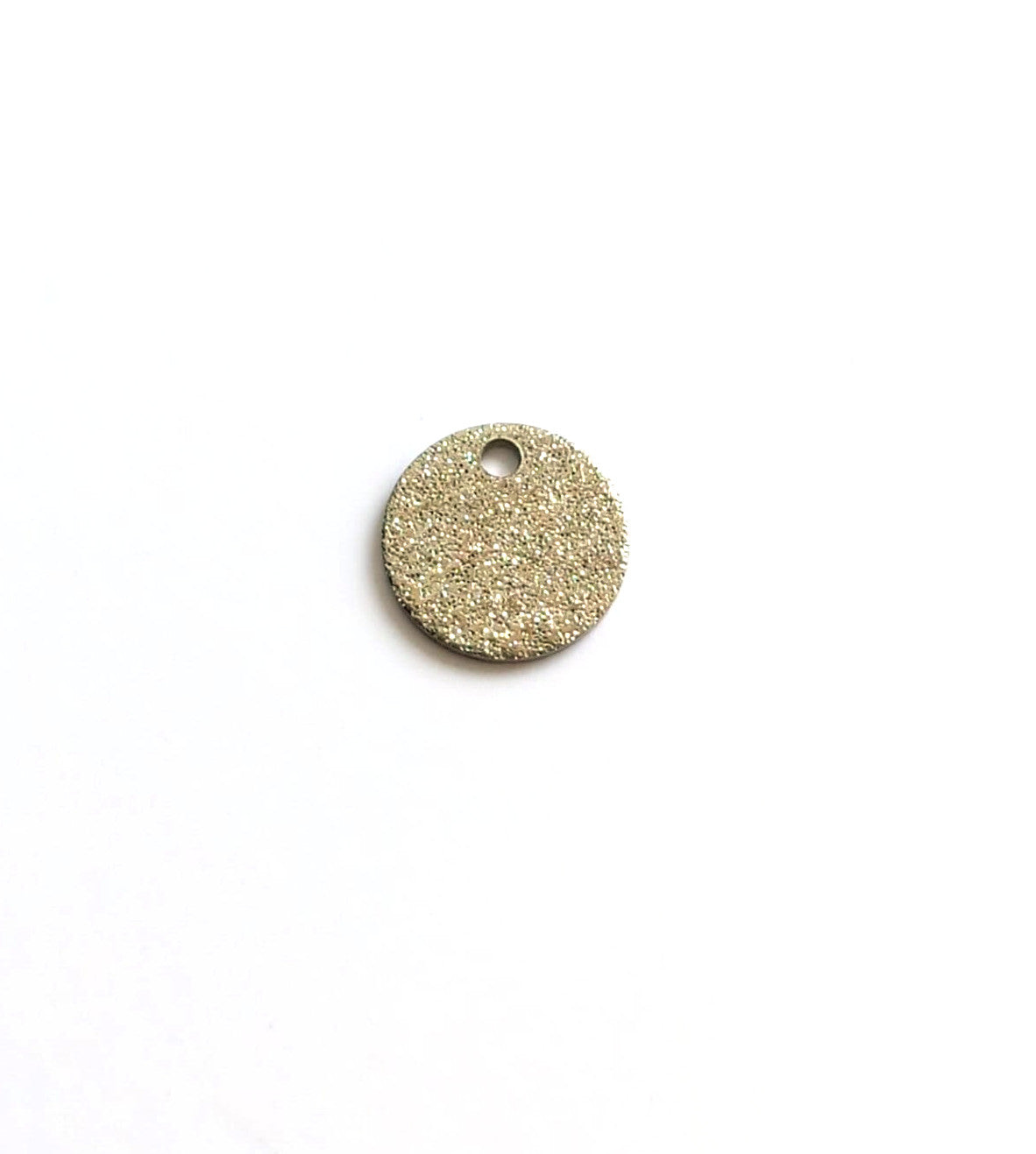 Sequin rond pailleté acier inox 304 - 10 mm