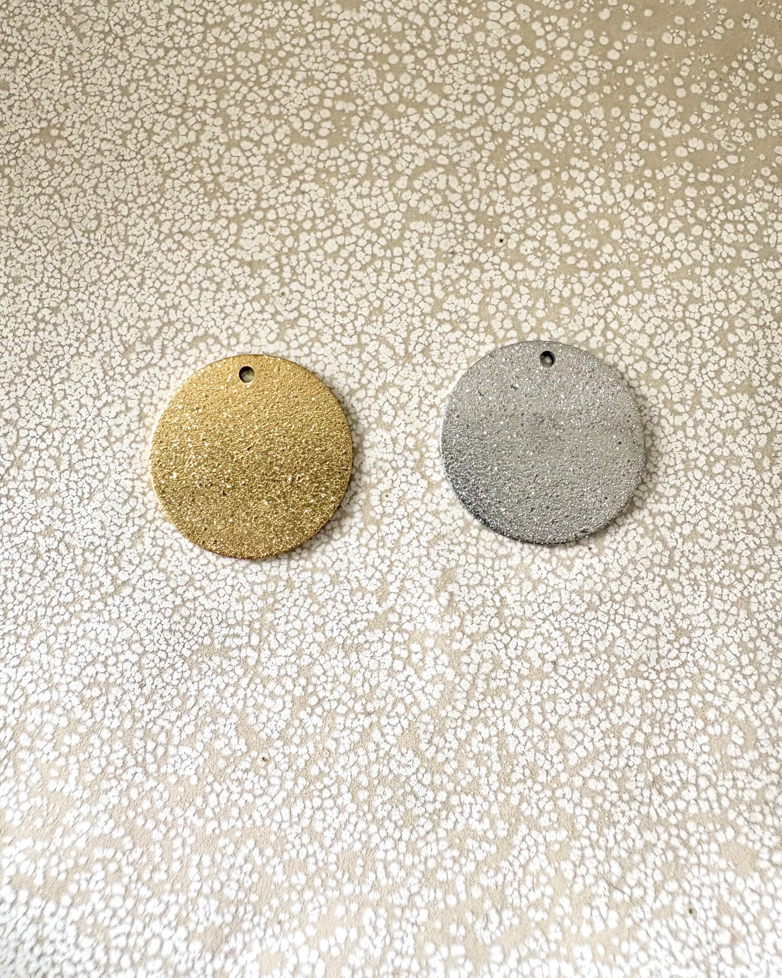 perlesetcreationbijoux - sequins ronds effet pailleté en acier inoxydable 304 argenté et doré de 20 mm