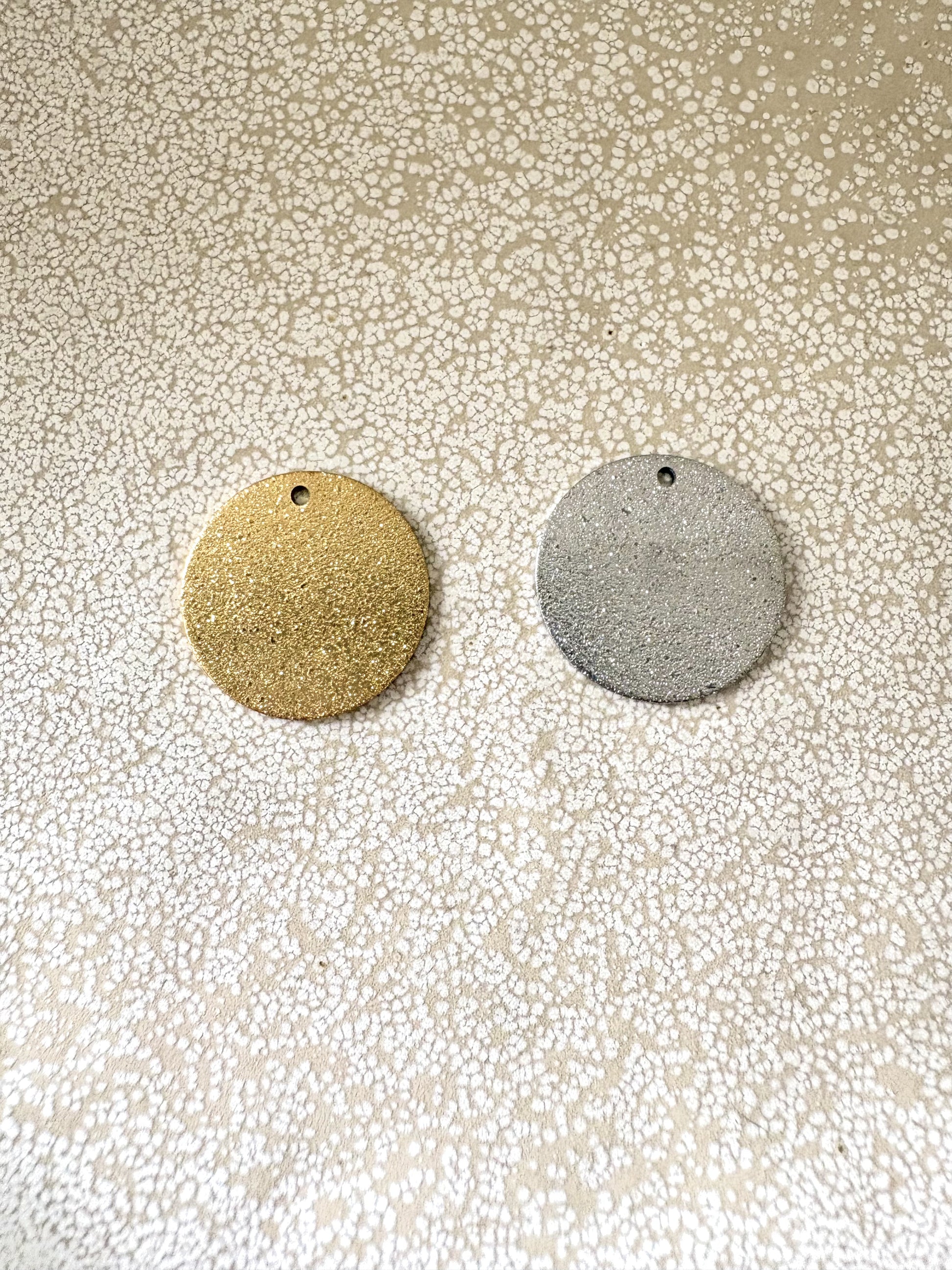 perlesetcreationbijoux - sequins ronds effet pailleté en acier inoxydable 304 argenté et doré de 20 mm