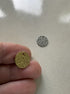 perlesetcreationbijoux - sequin rond effet texturé en acier inoxydable 12 mm, argenté ou doré