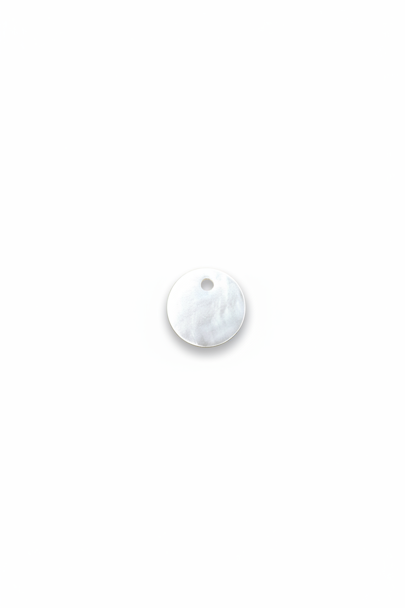 Séquin rond nacre 10mm fond blanc